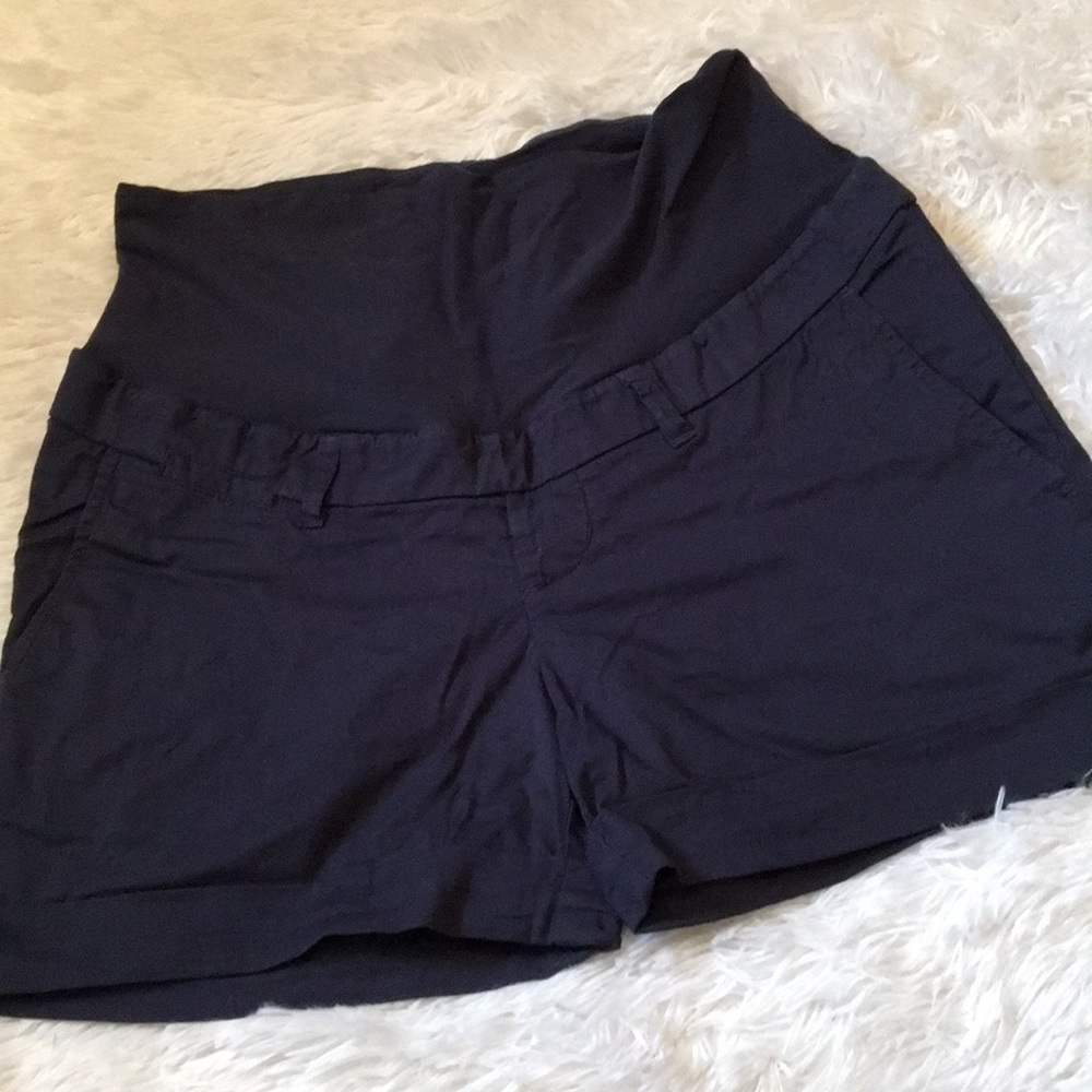 H&M Navy Blue Maternity Shorts